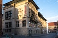 Architectural detail of the LWL Westphalian State Museum of Art and Cultural History located in the city of Munster, Germany