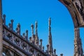 Milan, Italy - September 05, 2017: Milan Cathedral, Duomo di Milano - the gothic cathedral church of Milan.