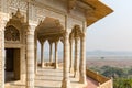 Architectural detail with marquetry inside Agra Fort, Agra