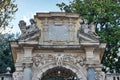 Architectural detail - Gate of Montecavallo Garden - landmark attraction in Rome, Italy