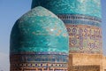 Architectural detail of the necropolis of Shakhi Zinda, Samarkand, Uzbekistan Royalty Free Stock Photo