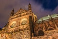 Architectural detail of Notre-Dame cathedral of Strasbourg Royalty Free Stock Photo