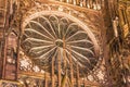 Architectural detail of Notre-Dame cathedral of Strasbourg Royalty Free Stock Photo