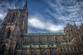 Famous Notre Dame Cathedral in Strasbourg