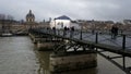 Architectural detail of the Pont des Arts in Paris, France
