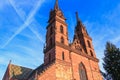 Architectural detail of the protestant cathedral of Basel