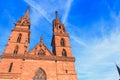 Architectural detail of the protestant cathedral of Basel