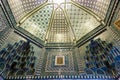 Interior detail of Registan Square Mosque and Madrasah complex in Samarkand, Uzbekistan Royalty Free Stock Photo