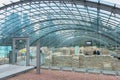 Architectural detail of the remains of the Roman baths