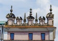 Architectural detail of a Renaissance building in the Old Town city center of Zamosc