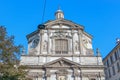 Architectural detail of the Roman Catholic Baroque San Giuseppe Royalty Free Stock Photo