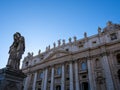 Architectural detail of Saint Peter\'s Basilica in Vatican City, Rome Royalty Free Stock Photo