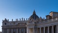 Architectural detail of Saint Peter\'s Basilica in Vatican City, Rome Royalty Free Stock Photo