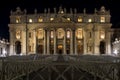 Architectural detail of Saint Peter\'s Basilica in Vatican City, Rome Royalty Free Stock Photo