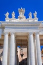 Architectural detail in Saint Peter Square in Vatican, Rome,Italy Royalty Free Stock Photo