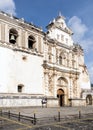 Architectural detail of the San Francisco el Grande church in Antigua Guatemala