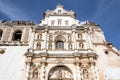 Architectural detail of the San Francisco el Grande church in Antigua Guatemala Royalty Free Stock Photo