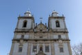 Architectural detail of the Sao Cristovao De Ovar parish church Royalty Free Stock Photo