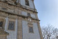 Architectural detail of the Sao Cristovao De Ovar parish church Royalty Free Stock Photo