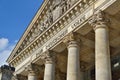 Architectural detail of the top of the German parliament Reichstag - Bundestag in Berlin Royalty Free Stock Photo