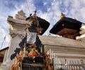 Architectural detail of a traditional balinese hindu temple