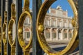 View of the Royal Palace of Aranjuez through its fence