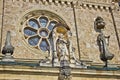 Architectural detail - window and saint statue