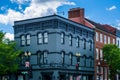 Architectural details along M Street in Georgetown, Washington, DC Royalty Free Stock Photo