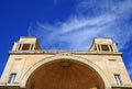 Architectural details of Apostolic Palace, facade of the Belvedere Courtyard. VATICAN, ROME, ITALY