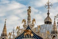 Architectural details of Basilica di San Marco at St. Marc square in Venice, Italy Royalty Free Stock Photo