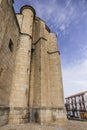 Architectural details of the beautiful church of Santiago el Mayor in Caceres