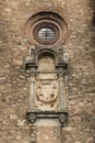 Architectural details of the beautiful church of Santiago el Mayor in Caceres