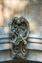 Architectural details on building, stone carving, aesthetic frills Royalty Free Stock Photo