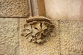 Architectural details on building, stone carving, aesthetic frills Royalty Free Stock Photo