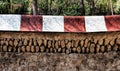 Architectural details of buildings in the Park GÃÂ¼ell, located on Carmel Hill in Barcelona, Catalonia, Spain