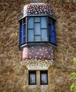 Architectural details of buildings in the Park GÃÂ¼ell, located on Carmel Hill in Barcelona, Catalonia, Spain