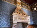 Architectural details in the Castello d`Albertis, a historical residence in Genoa