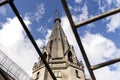 Architectural Details of Cathedral Basilica of Our Lady of  Rosary in Manizales, Colombia. Royalty Free Stock Photo