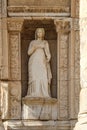 Architectural details of Celsus Library, ancient city of Ephesus