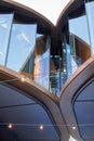 Architectural details at Coal Drops Yard, King\'s Cross, London UK, designed by Thomas Heatherwick Royalty Free Stock Photo