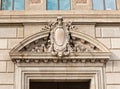 Architectural details, elaborate arch over a door