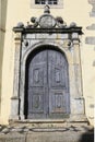 Architectural details of the entrance Dominicas church in the old town of Elvas