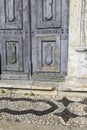 Architectural details of the entrance Dominicas church in the old town of Elvas