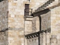 Architectural details in historic European medieval construction