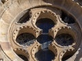 Architectural details in historic European medieval construction