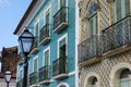 Architectural details of the houses in the downtown of Sao Luis, Maranhao