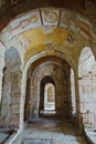 Architectural details inside Saint Nicholas church in Myra, place where Saint Nicholas died and burried Royalty Free Stock Photo