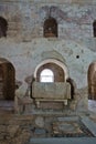 Architectural details inside Saint Nicholas church in Myra, Turkey Royalty Free Stock Photo