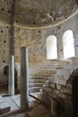 Architectural details inside Saint Nicholas church in Myra, Turkey Royalty Free Stock Photo