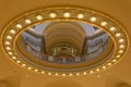 Architectural details of the interior of the State Capitol of Oklahoma in Oklahoma City, OK Royalty Free Stock Photo